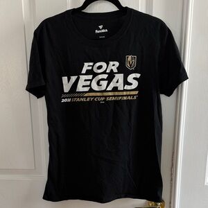 Vegas Golden Knights Fanatics Black and Gold Vegas Tee